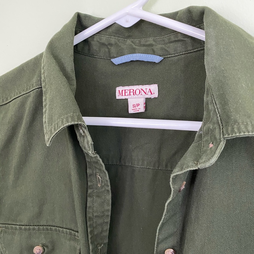 Green Cargo Jacket - Picture 3 of 4